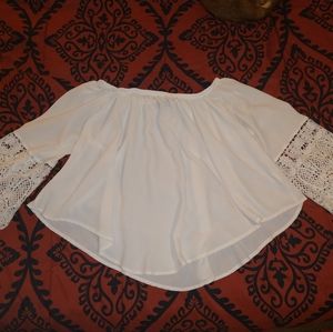 White off the shoulder blouse